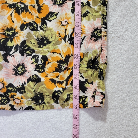 Levis Mens Short Sleeve Hawaiian Floral Button Down Shirt 2 Pocket Size M - Picture 13 of 13